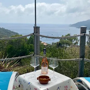 Les Oreades, Studio Le Marin Avec Vue Mer Imprenable Île du Levant